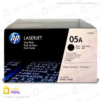 Toner HP 05A LaserJet CE505D Original Cartucho Negro