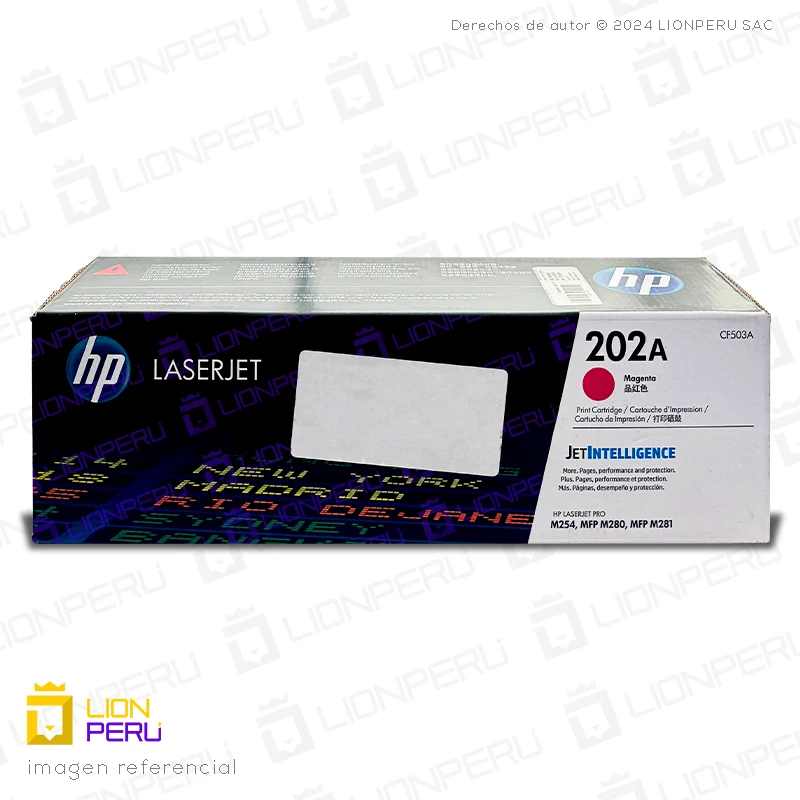 Toner HP 202A, CF503A Cartucho Original Magenta