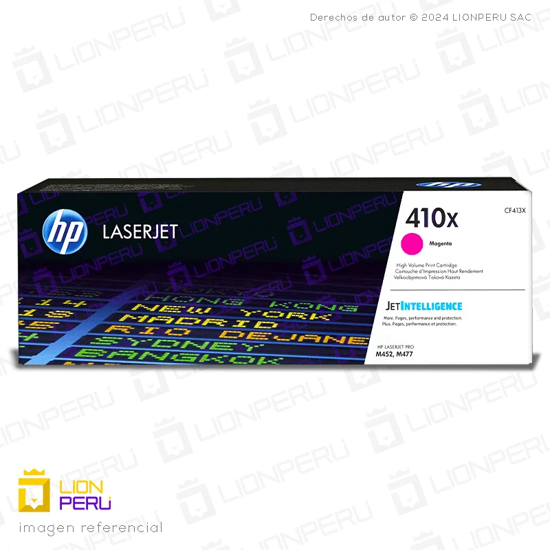 Toner HP 410X, CF413X Cartucho Original Magenta