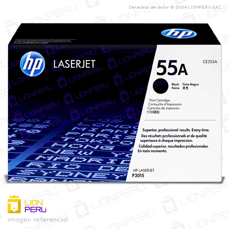 Toner HP 55A, CE255A Cartucho Original Negro