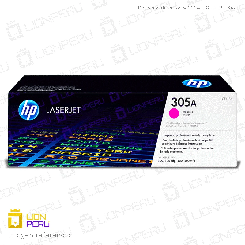 Toner HP 305A, CE413A Cartucho Original Magenta