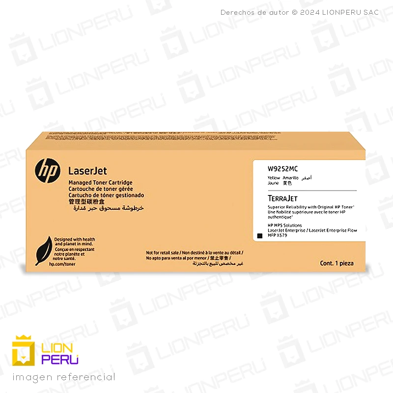 Toner HP W9252MC Cartucho Original Amarillo