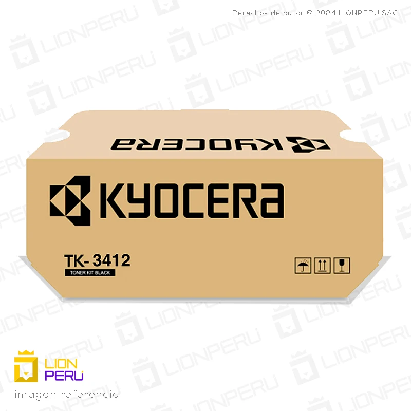Toner Kyocera TK-3412 Cartucho TK 3412 Original Black