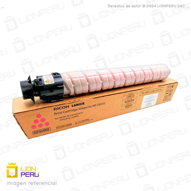 Toner Ricoh IM C6010, 842544 Original Cartucho Magenta