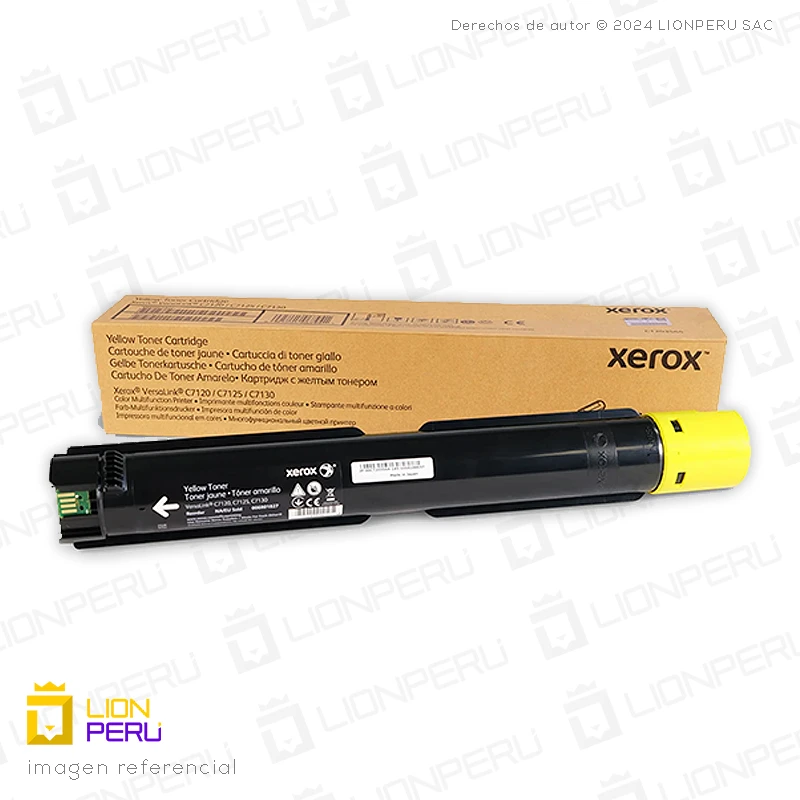 Toner Xerox 006R01831 Cartucho Alta Capacidad Amarillo