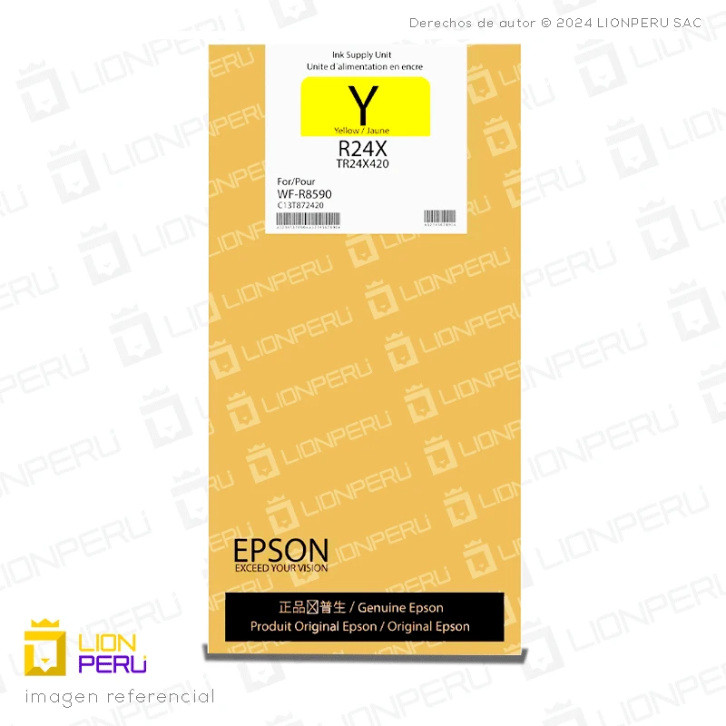 Tinta Epson TR24X420, TR24X4 Bolsa Original Amarillo