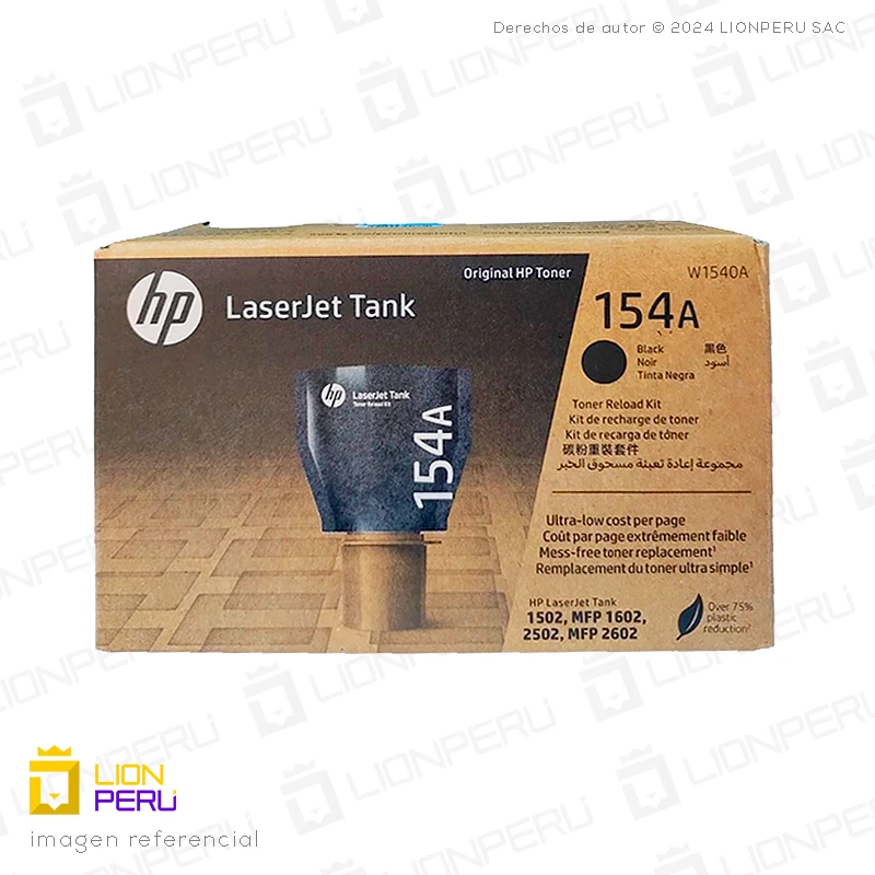 Toner HP 154A, W1540A Cartucho Original Negro