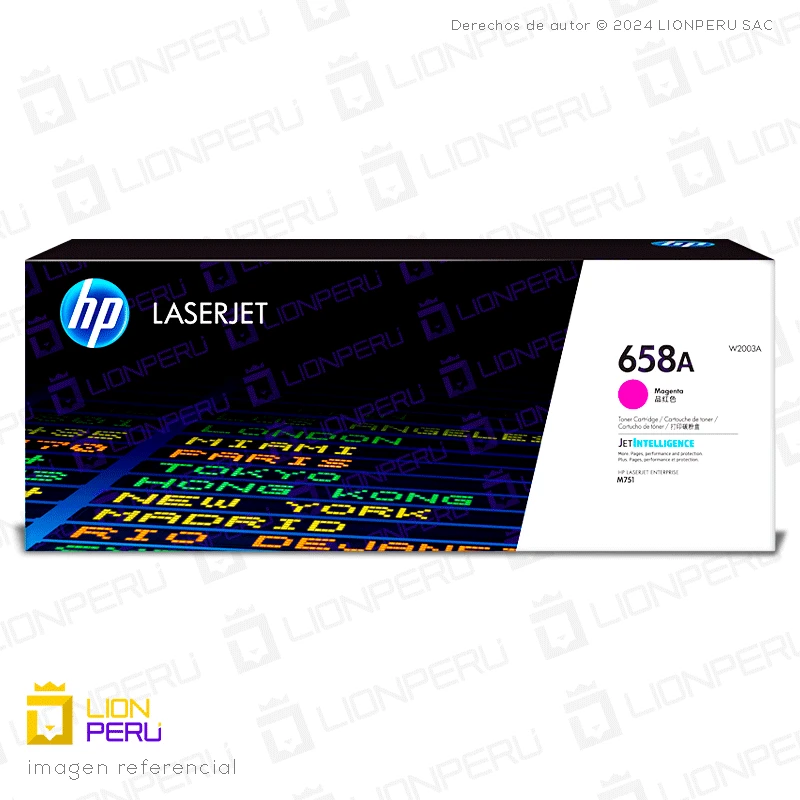 Toner HP W2003A, 658A Cartucho Original Magenta