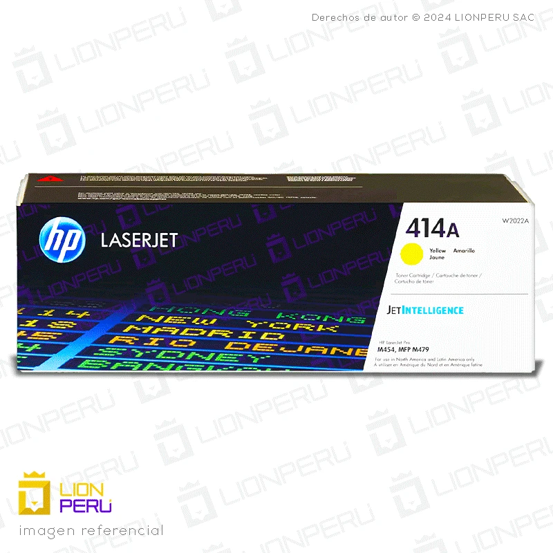 Toner HP 414A, W2022A Cartucho Original Yellow