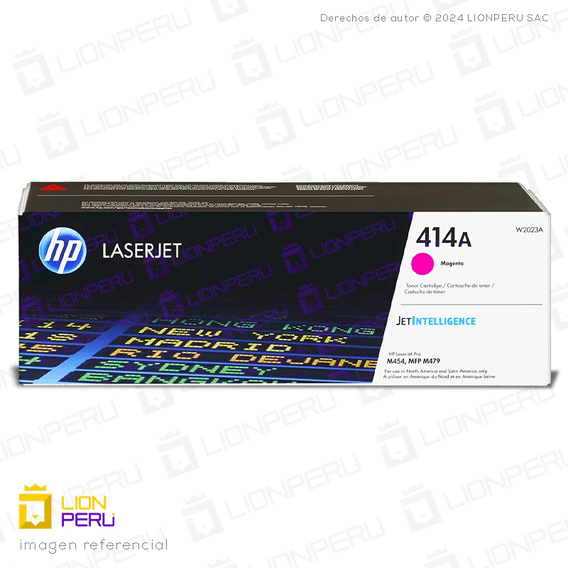 Toner HP 414A, W2023A Cartucho Original Magenta