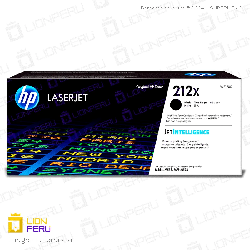 Toner HP 212X, W2120X Cartucho Original Negro