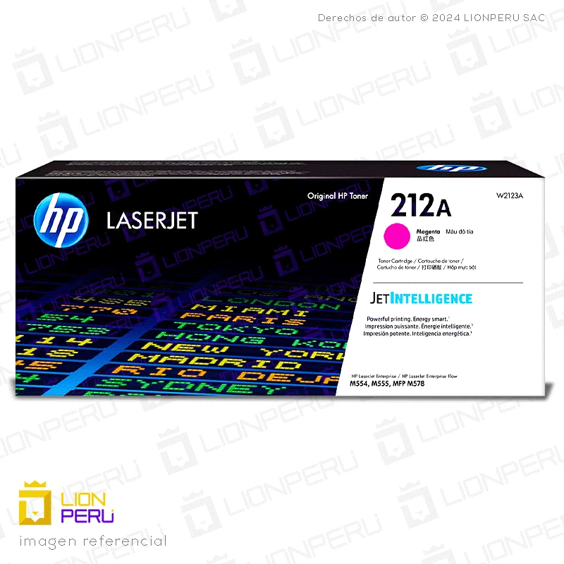 Toner HP 212A, W2123A Cartucho Original Magenta