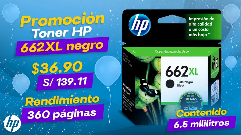 ¡Aprovecha la Promoción! Tinta HP 662XL Black al Mejor Precio