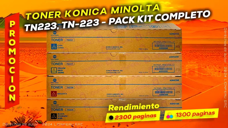 KONICA MINOLTA TN223 PACK
