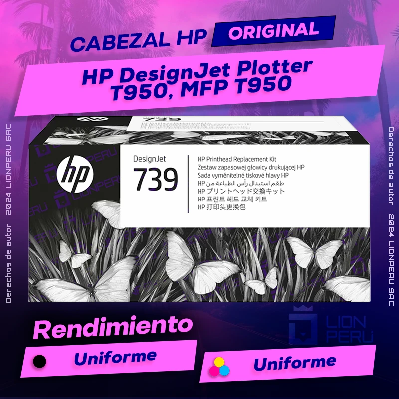 Cabezal HP T950, MFP T950 DesignJet Plotter Original