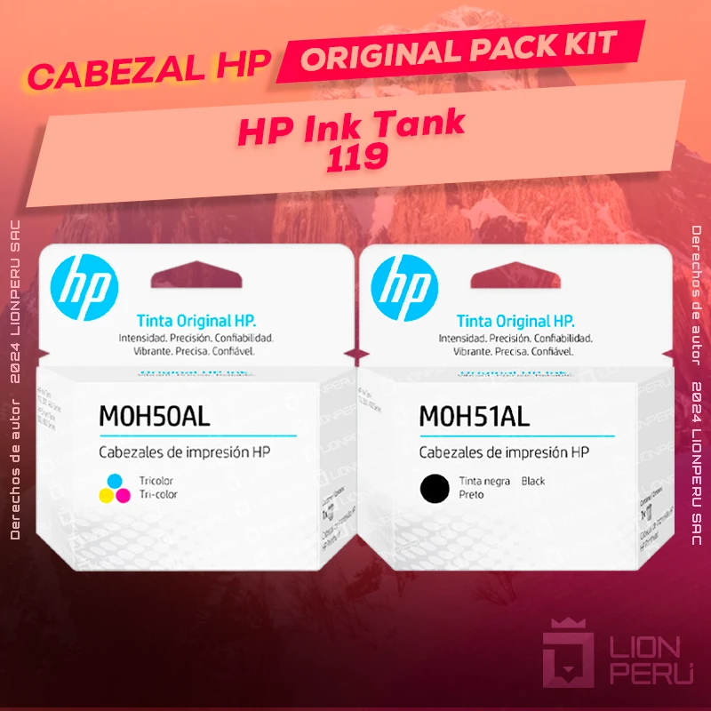 Cabezal HP 119 Ink Tank Cartucho Original
