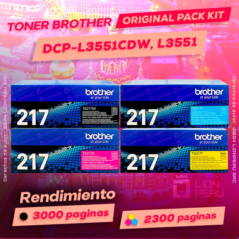 Toner Brother DCP-L3551cdw, DCP L3551cdw, L3551, L3551cdw laser Original Cartucho negro, ofrece un rendimiento de Calidad a un super Precio, consigue el tuyo… ¡¡YA!!