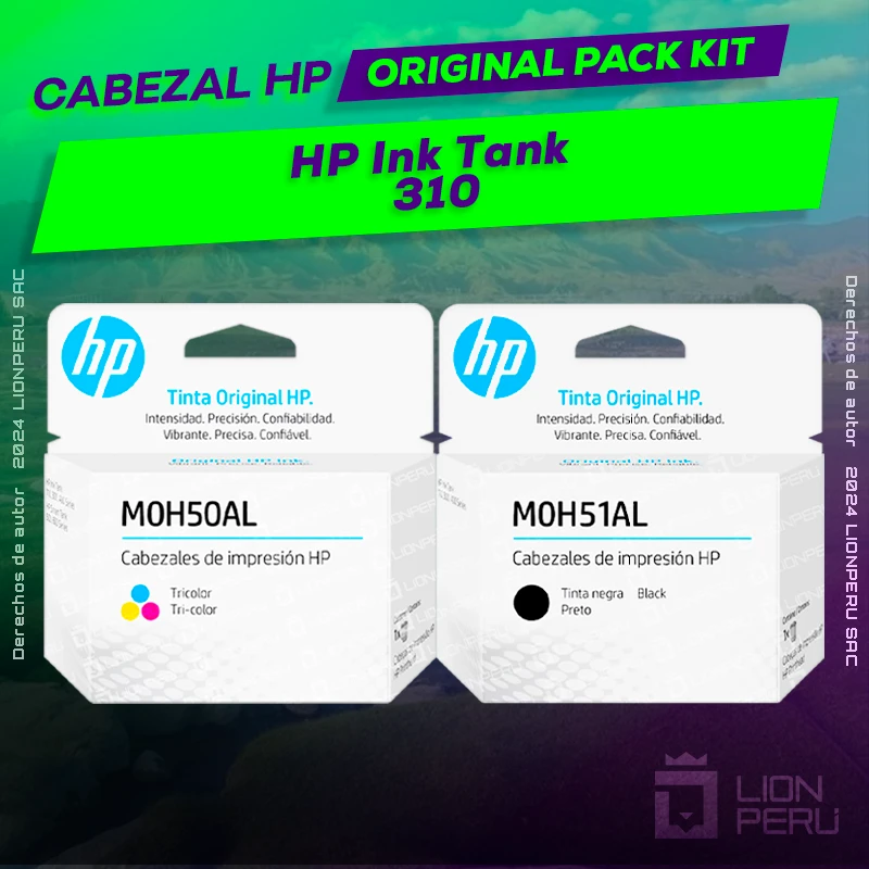 Cabezal HP 310 Ink Tank Cartucho Original