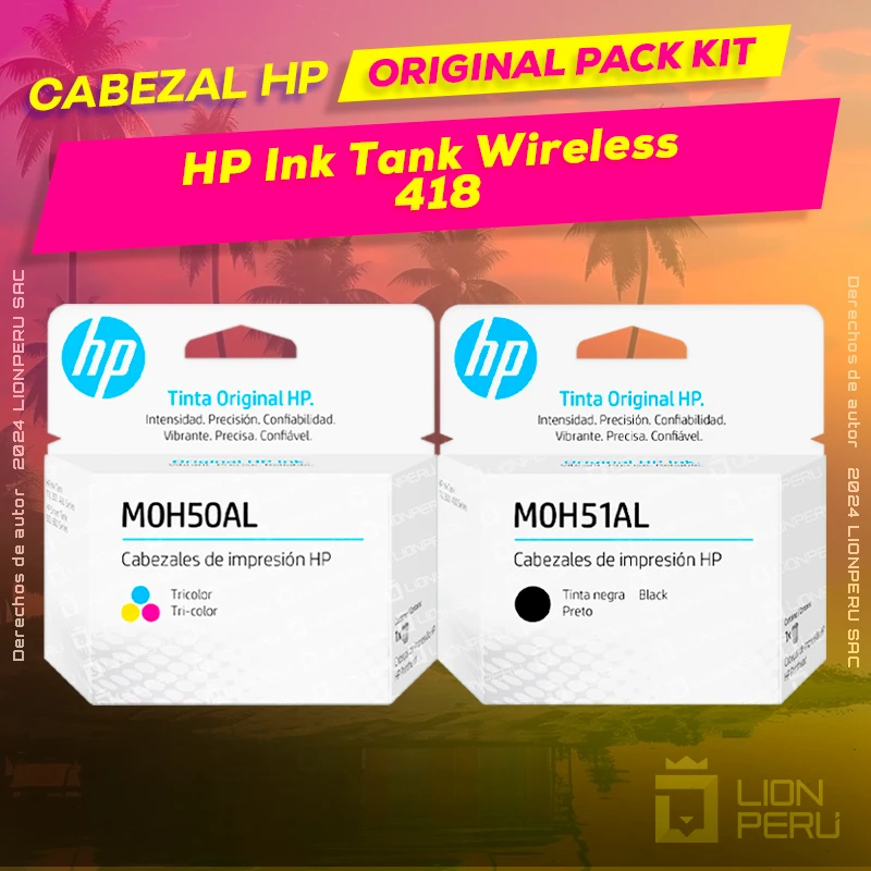 Cabezal HP 418 Ink Tank Wireless Cartucho Original