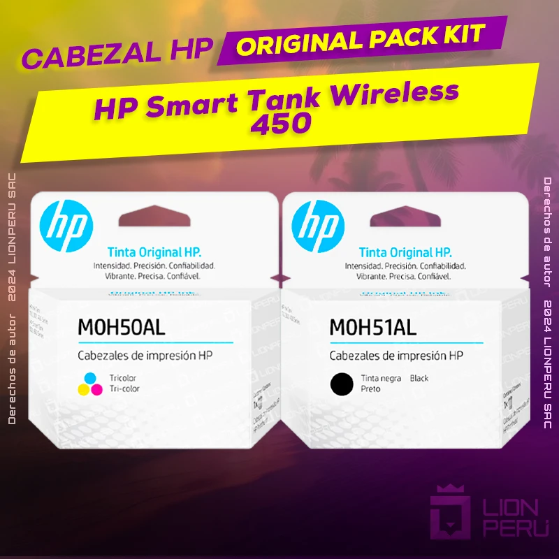 Cabezal HP 450 Smart Tank Wireless Cartucho Original