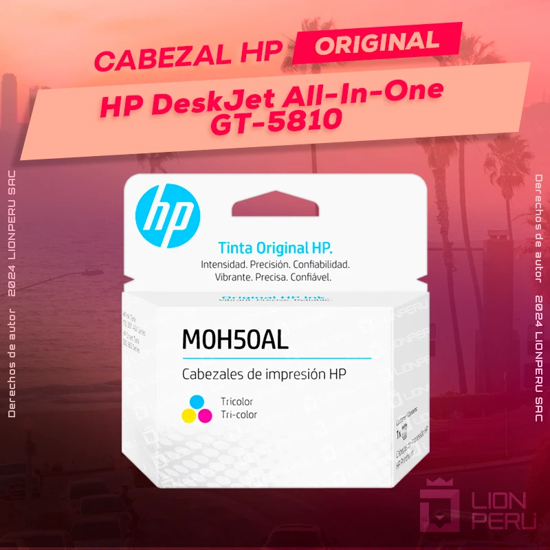 Cabezal HP GT-5810 DeskJet All-In-One Cartucho Original