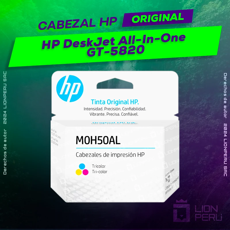 Cabezal HP GT-5820 DeskJet All-In-One Cartucho Original