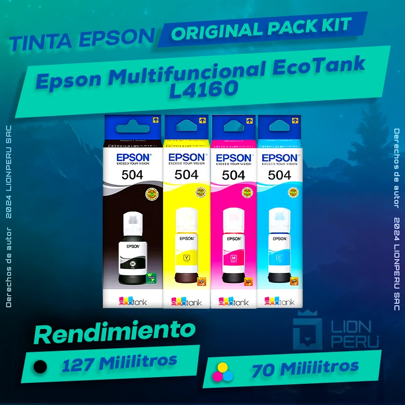 Tinta Epson L4160 Multifuncional EcoTank Original