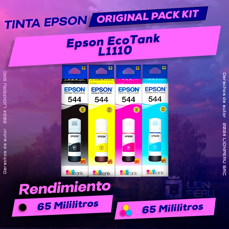 Tinta Epson L1110 EcoTank Botella Original