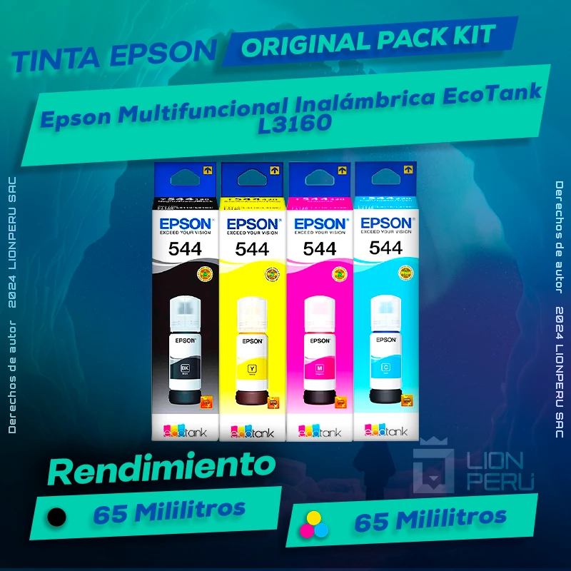 Tinta Epson L3160 Multifuncional Inalámbrica EcoTank