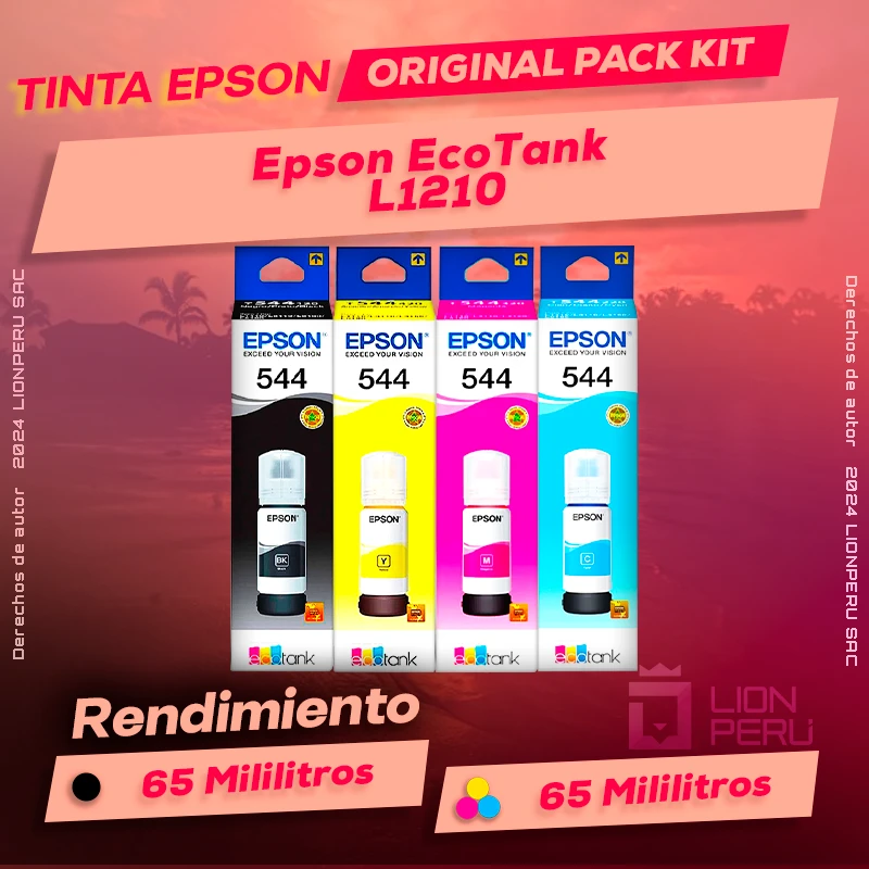Tinta Epson L1210 EcoTank Botella Original