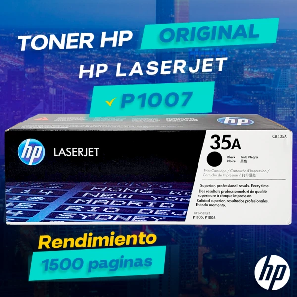 Toner HP P1007 Laserjet Cartridge Original negro, ofrece un rendimiento de Calidad a un super Precio, consigue el tuyo… ¡¡YA!!