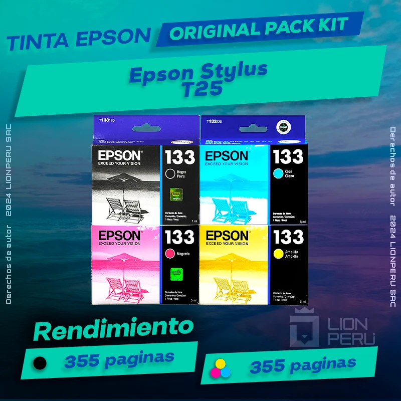 Tinta Epson T25 Stylus Cartucho de Tinta Original