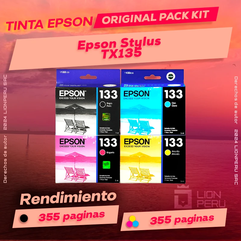 Tinta Epson TX135 Stylus Cartucho de Tinta Original