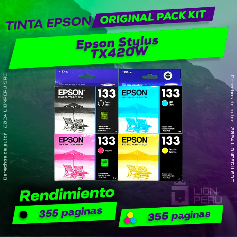 Tinta Epson TX420W Stylus Cartucho de Tinta Original