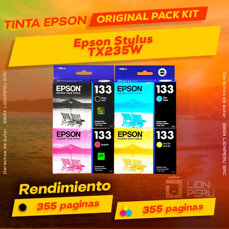 Tinta Epson TX235W Stylus Cartucho de Tinta Original