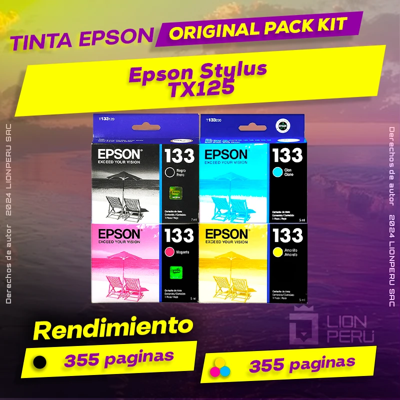 Tinta Epson TX125 Stylus Cartucho de Tinta Original