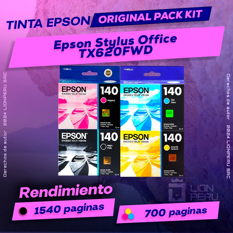 Tinta Epson TX620FWD Stylus Office Botella Original