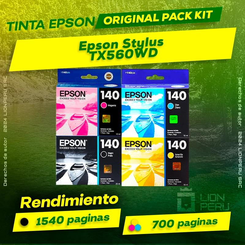 Tinta Epson TX560WD Stylus Botella Original