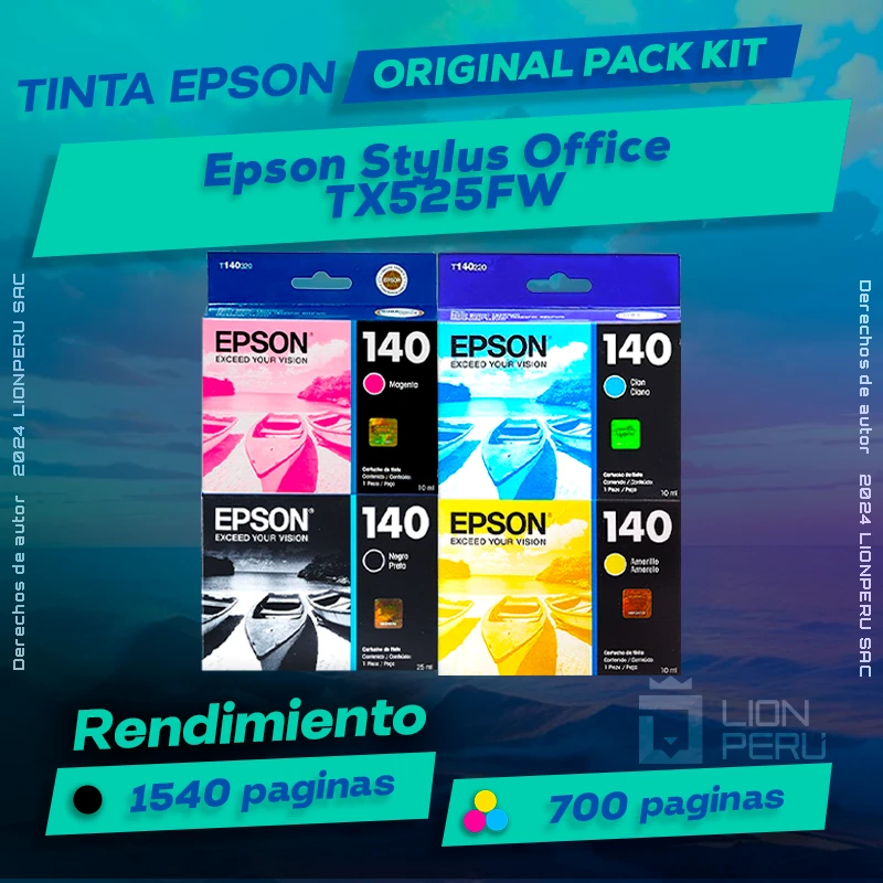 Tinta Epson TX525FW Stylus Office Botella Original
