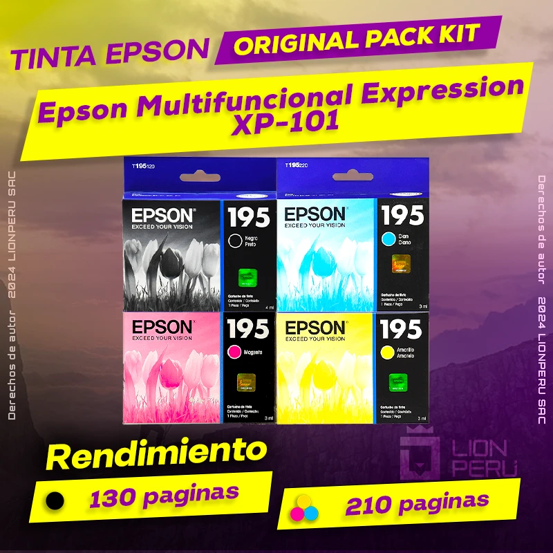 Tinta Epson XP-101 Multifuncional Expression Original
