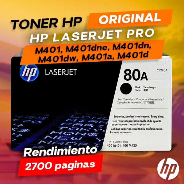 Toner hp pro 400 M401, M401dne, M401dn, M401dw, M401a, M401d negro, ofrece un rendimiento de Calidad a un super Precio, consigue el tuyo… ¡¡YA!!