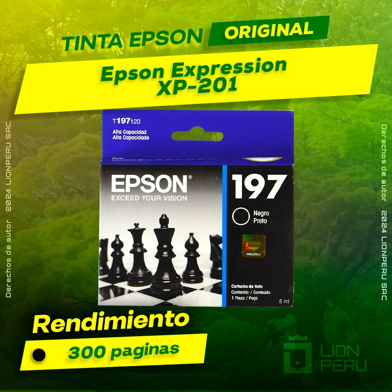Tinta Epson XP-201 Multifuncional Expression Original
