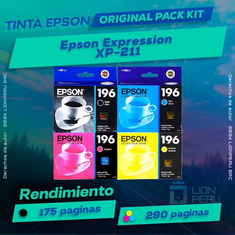 Tinta Epson XP-211 Multifuncional Expression Original