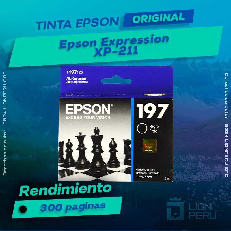 Tinta Epson XP-211 Multifuncional Expression Original