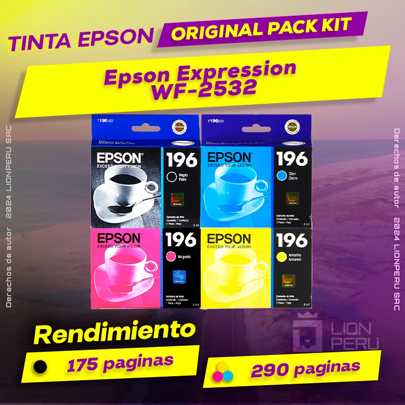 Tinta Epson WF-2532 Expression Botella Original