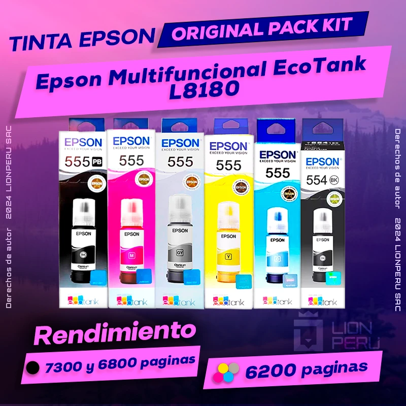 Tinta Epson L8180 Multifuncional EcoTank Original