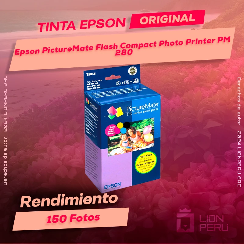 Tinta Epson PM 280 PictureMate Flash Compact Photo