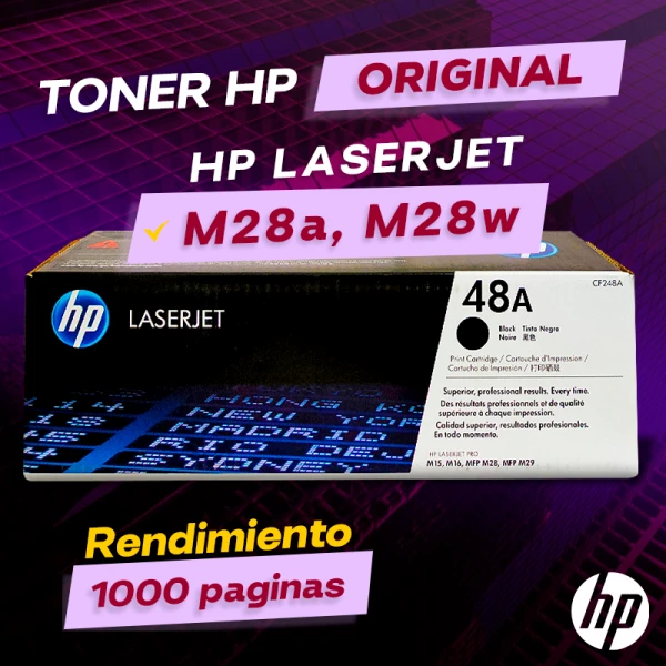 Toner HP M28a, M28w Laserjet MFP Cartucho Original negro, ofrece un rendimiento de Calidad a un super Precio, consigue el tuyo… ¡¡YA!!