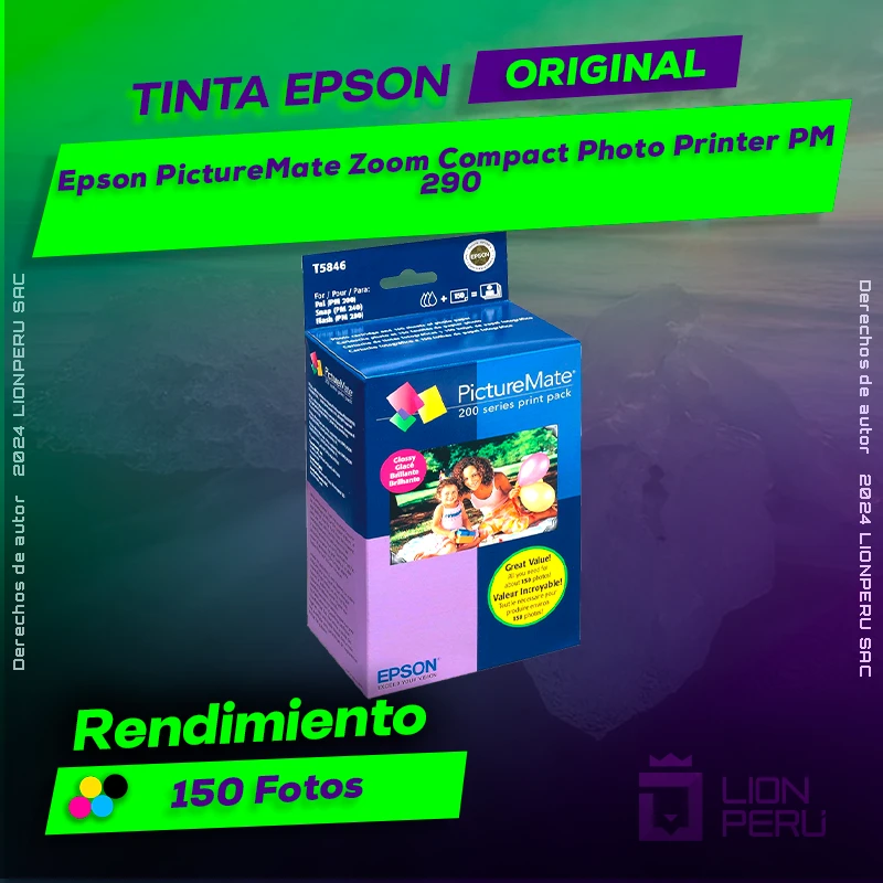 Tinta Epson PM 290 PictureMate Zoom Compact Photo