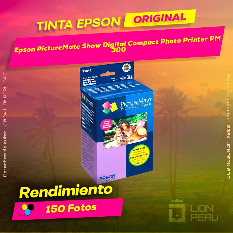 Tinta Epson PM 300 PictureMate Show Digital Compact Photo